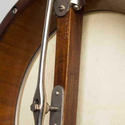Weymann  Orchestra Style A Plectrum Banjo (1927), ser. #42115, original black hard shell case. image 14