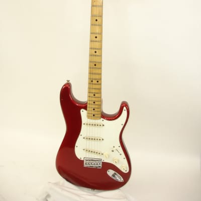 Vintage 1974 Fender Hardtail Stratocaster Electric Guitar, Maple Fingerboard, Red w/ Case image 2
