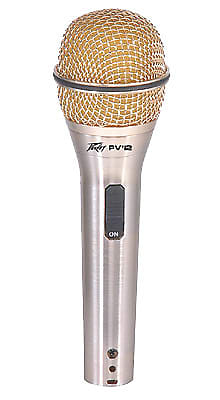 Peavey PVi 2G 1/4 Pro Audio Dynamic Unidirectional Cardioid Microphone Gold Finish with Accessories (593490) image 1