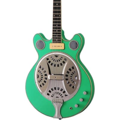 Eastwood Guitars Delta 6 - Green - Electric Resonator Guitar - Vintage Mosrite Californian Tribute - NEW! for sale