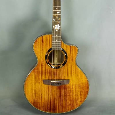 High end 41inch acoustic guitar with wooden image 2