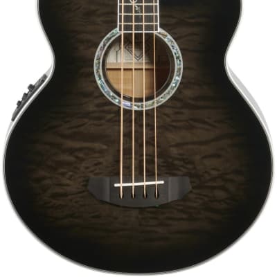Michael Kelly Dragonfly 4 Acoustic-Electric Bass Guitar, Pau Ferro Fingerboard, Smoke Burst image 3