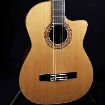 Guild GN-5NAT Classical Nylon Acoustic / Electric Solid Wood Cedar/Rosewood Guitar w/ OHSC image 4