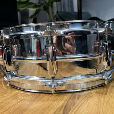Ludwig No. 400 Supraphonic 5x14" 10-Lug Aluminum Snare Drum with Keystone Badge 1963 - 1969 - Chrome-Plated image 3