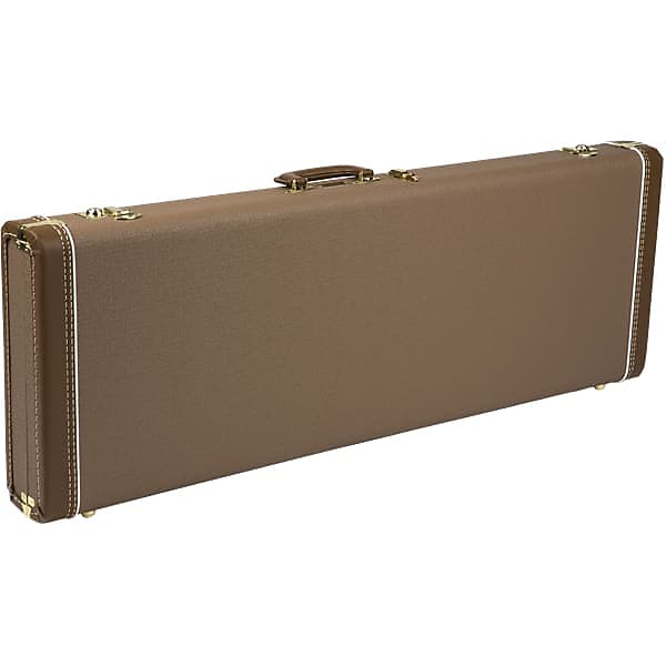 Immagine FENDER - G&G Deluxe Strat/Tele Hardshell Case  Brown with Gold Plush Interior - 0996108422 - 1