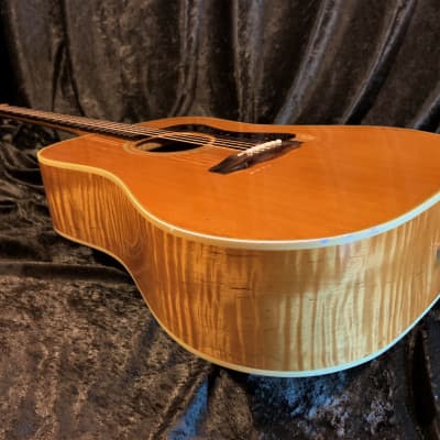 Guild D30 1987 Westerly Rhode Island Built Highly Figured Flame Maple Neck and Body Guild Acoustic image 5