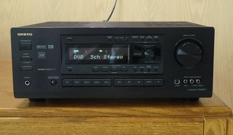 Onkyo TX-DS777 5.1 Channel Surround AVR - w/Remote, DTS, THX