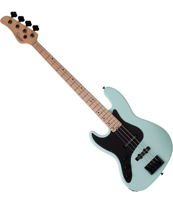 Brand New Schecter J-4 Left Handed Electric Bass in Sea foam Green image 1