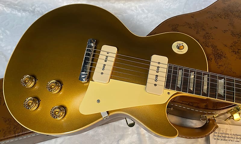 NEW ! Gibson Custom 1954 Les Paul Goldtop Reissue VOS - Double Gold - Authorized Dealer - 8.8 lbs - G04852 image 1