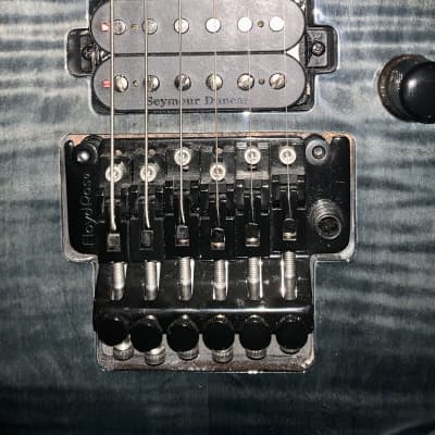 ESP LTD H3-1000 deluxe electric guitar Floyd rose Seymour Duncan pickups tkl case image 6