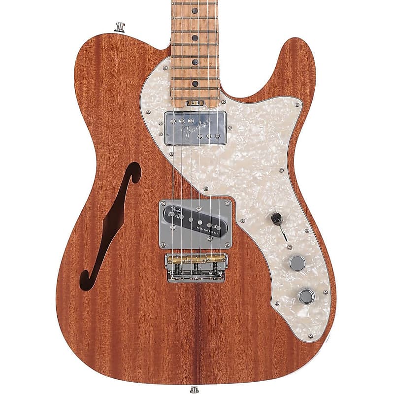 Fender FSR Limited Edition Exotic Collection American Elite Mahogany Telecaster Thinline Gloss Natural 2017 image 2