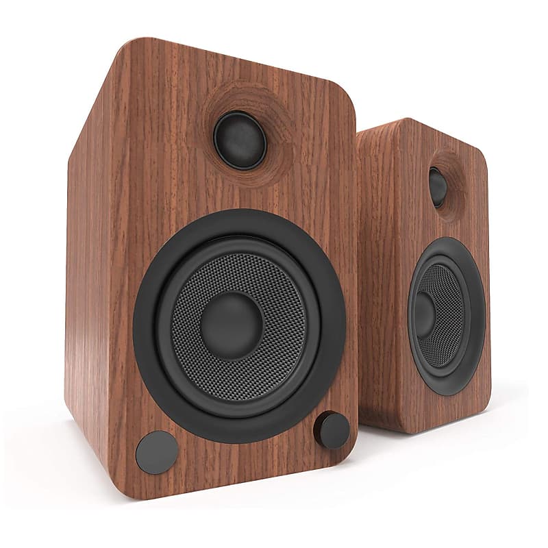 Kanto YU4 Powered Bookshelf Speakers Walnut (YU4WALNUT) Reverb