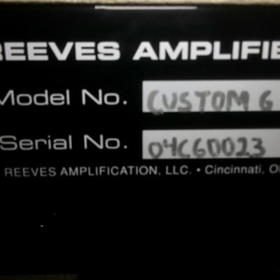 Reeves Custom 6 Blonde 1x12 Combo, Like New Condition image 5