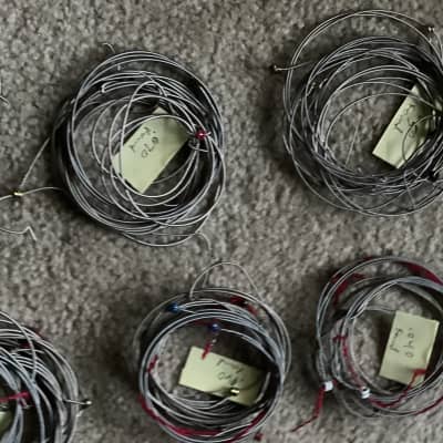 Huge lot of (~60) used Round & Flat Wound Electric Bass Strings roundwound flatwound (20-120 gauge) image 4