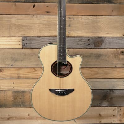 Yamaha APX700II-12 Thinline 12-String Acoustic/Electric Guitar Natural image 4