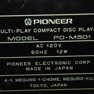 Pioneer PD-M501 CD player image 5