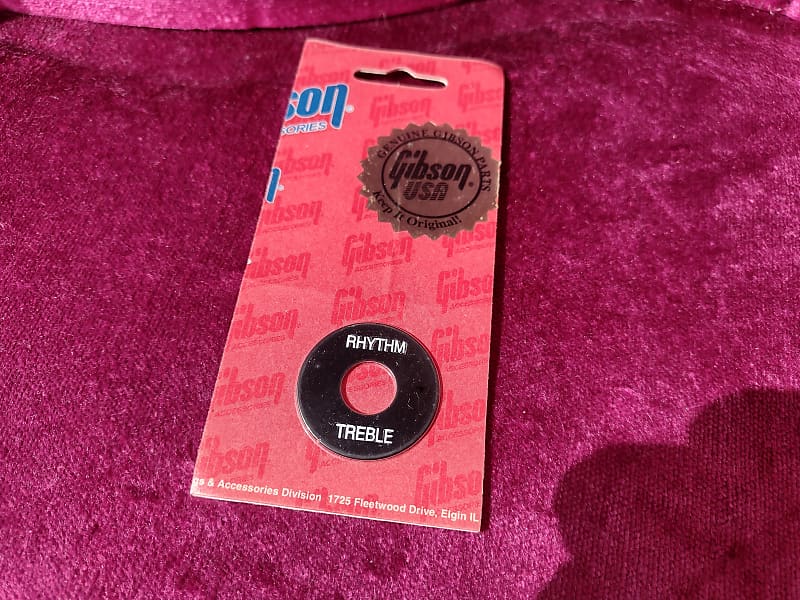 Gibson switch washer poker chip NOS 80 90 1988 black Reverb