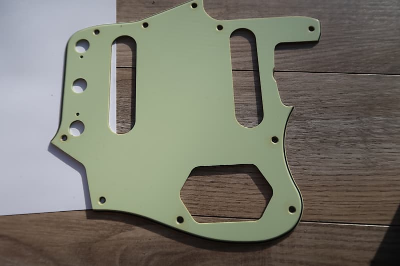 '62 thru '72 Fender Jaguar pickguard Mint Green guard 60's Reverb