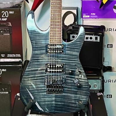 ESP LTD M-200FM Electric Guitar (See Thru Black) for sale