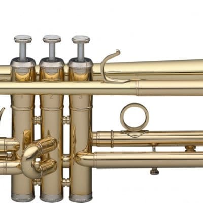 Bb Trumpet, ML-bore, Brass body material image 1