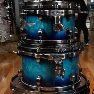 Tama Starclassic Maple 10/12/16/22 4pc. Drum Kit Molten Electric Blue Burst image 5