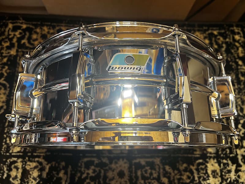 Ludwig LM400B Supraphonic 5x14" 10-Lug Aluminum Snare Drum - Chrome-Plated image 1