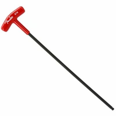 Fender Truss Rod Adjustment Wrench, 3/16" T-Style, Red image 1