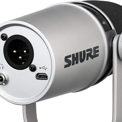 Shure MV7 USB/XLR Dynamic Podcast Microphone - Silver image 3