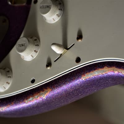 Fender Stratocaster  Standard Custom Relic Nitro Magenta Sparkle image 10