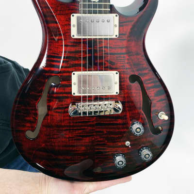 PRS Core Hollowbody II Piezo in Fire Red Wrap Burst w/Case image 8