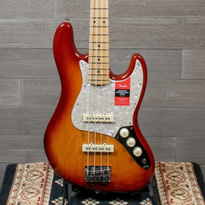 Fender Limited Edition American Professional Jazz Bass Sienna Sunburst Lightweight Ash image 2