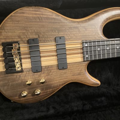 2009 Carvin Icon IC5W Bass Guitar - Natural Walnut Top for sale