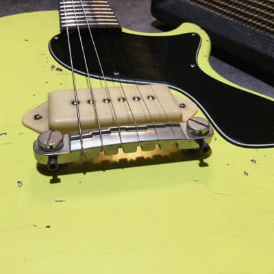 Relic Epiphone Les Paul Junior Electric Guitar TV Yellow by Nate's Relic Guitars image 8