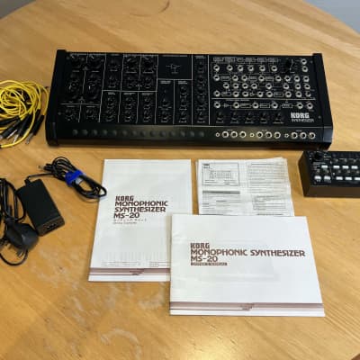 Korg MS-20M Kit + SQ-1 Monophonic Synthesizer Module Kit 2020 - Black