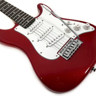 SX 1/2 Size Electric Guitar Package w/Bag Cord Headphones &Video Lessons RST 1/2 CAR Short Scale Red image 5