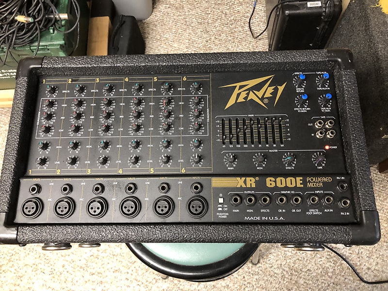 Peavey XR 600E 6-Channel Powered Mixer image 1
