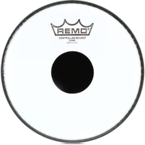 Remo Controlled Sound Clear Drumhead - 8-inch - with Black Dot image 5