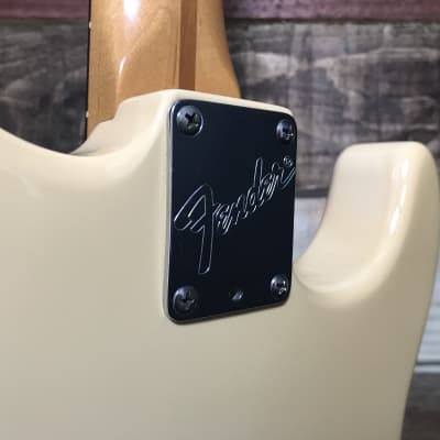 Fender American Standard Stratocaster Left-Handed RW Olympic White 1989 image 13
