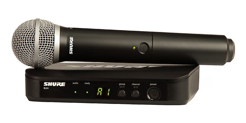 Shure BLX24/PG58-H10 Vocal System With Wireless Receiver Transmitter and PG58 Mic image 1