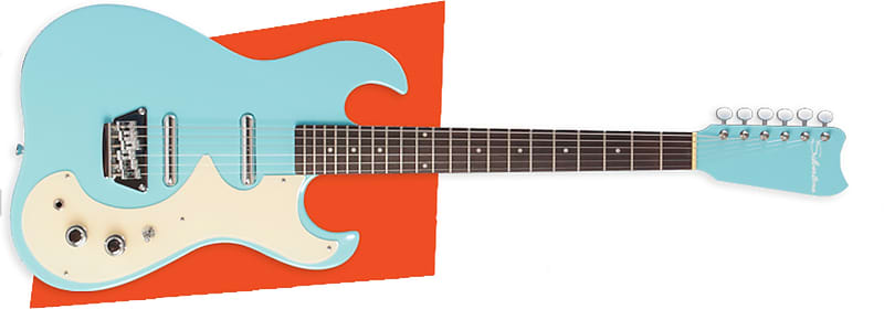Silvertone Guitars Model 1449 Light Blue image 1