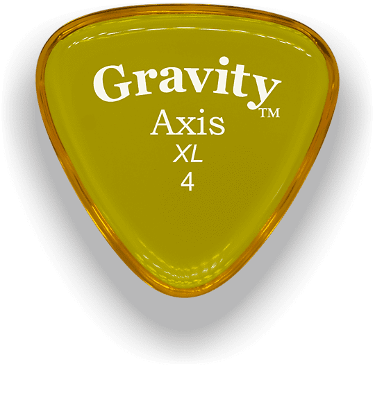 Gravity Picks Axis XL 4mm Yellow Acrylic <GAXX4P> image 1