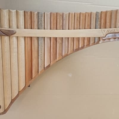 Pan flute 23 Pipes D Key High Quality Handmade Instrument image 2