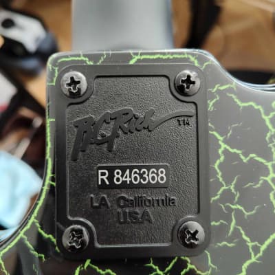 B.C. Rich NJ Warlock 1984 - Green Crackle image 5