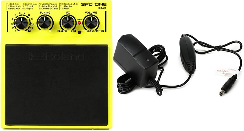 Roland PSA-120S 9v 500mA Power Supply + Roland SPD-One Drum Pad