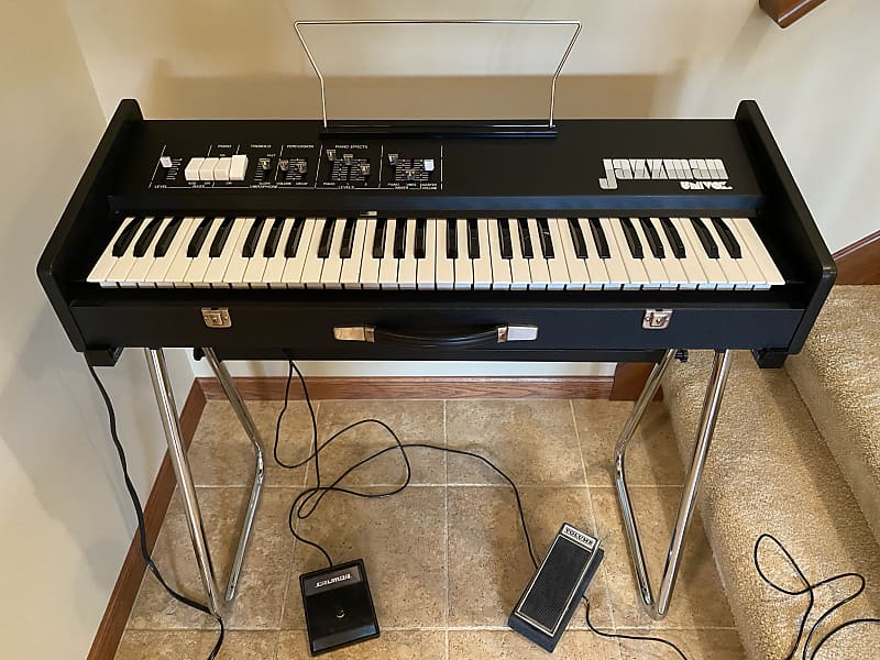 Univox JM15 Jazzman Electric Piano Synthesizer 1972 black image 1