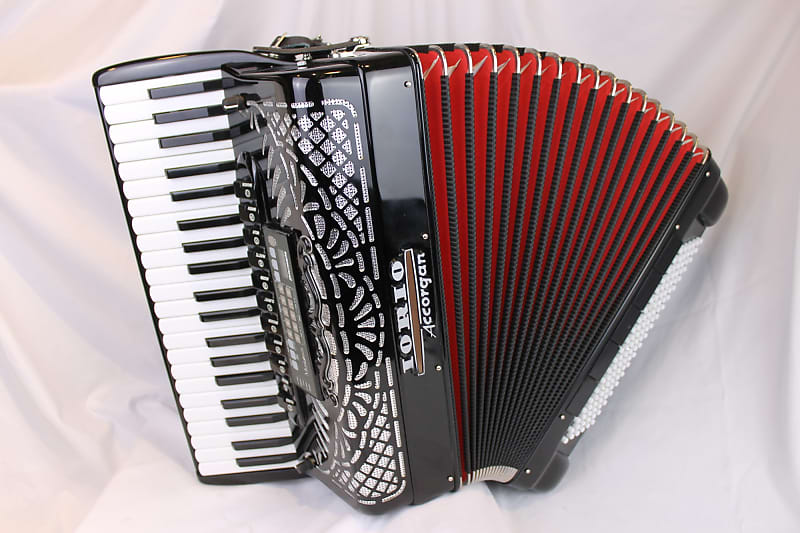3941 - Black Iorio K Series Accorgan Model 411 Piano Accordion LMMM 41 120 image 1