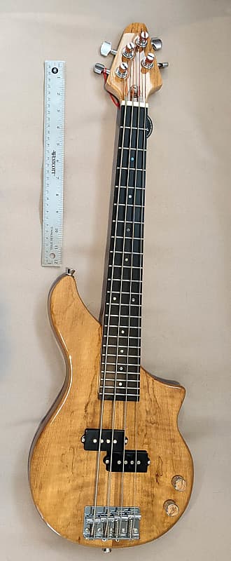 Tiny Boy TBP-3400NSM: four string, p-bass style 2020 spalted maple image 1