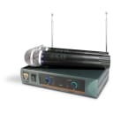 Nady DKW-Duo HT Dual Handheld Microphone VHF Wireless System, Band 185.15(B), 208.15(D)