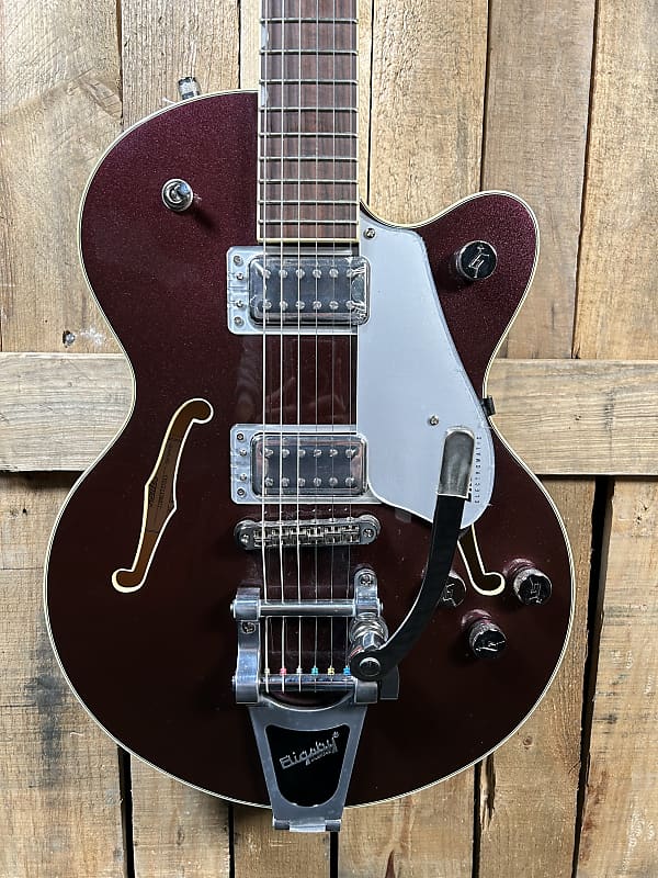 Gretsch G5655T Electromatic Center Block Jr. Single Cut Electric Guitar  with Bigsby-Dark Cherry Metallic