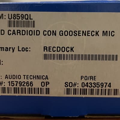 Audio-Technica U859QL Cardioid Condenser Quick-Mount Gooseneck Microphone image 7